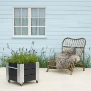 Cubic blomsterkasse m/hjul – 46×50×45 – sort – 18237-15 DETAIL88679