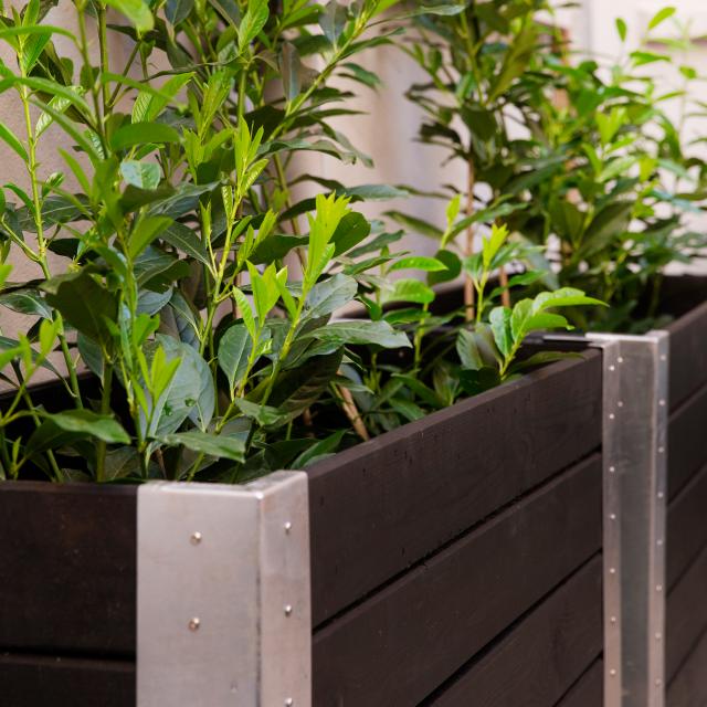 Cubic blomsterkasse m/hjul – 120×50×70 cm – sort – 18262-15 DETAIL88492