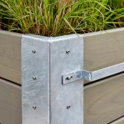 Cubic blomsterkasse m/hjul – 120×50×70 cm – gråbrun – 18262-18 DETAIL88712