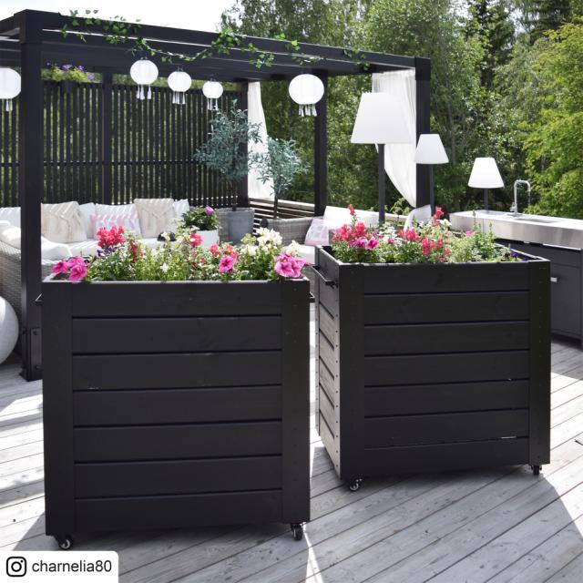 Cubic blomsterkasse m/hjul – 87×50×95 – 18341-15 DETAIL86482