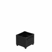 Cubic blomsterkasse m/fødder – 46×50×42 cm – sort – 18377-15 DETAIL86902