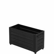 Cubic blomsterkasse m/fødder - 120×50×67 cm - sort – 18397-15 DETAIL86922