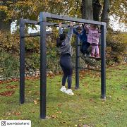 Outdoor fitness træningsstativ – model 4 – sort m/sorte beslag – 179069-15 DETAIL87863