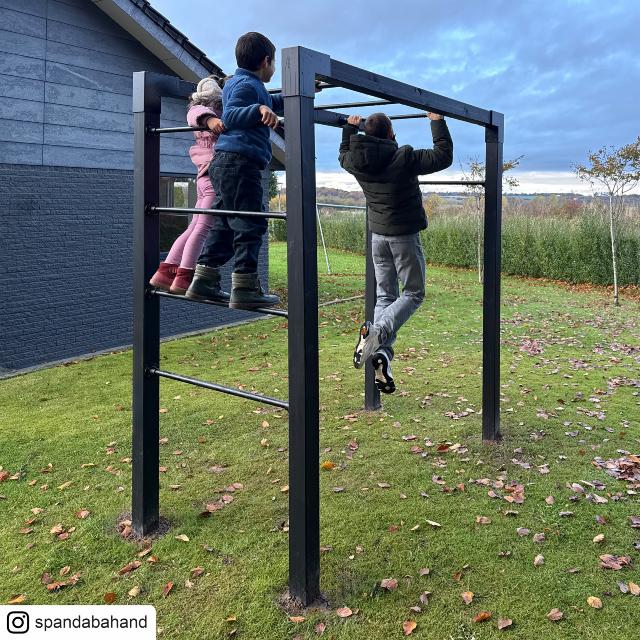 Outdoor fitness træningsstativ – model 4 – sort m/sorte beslag – 179069-15 DETAIL87864