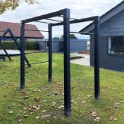 Outdoor fitness træningsstativ – model 4 – sort m/sorte beslag – 179069-15 DETAIL87859
