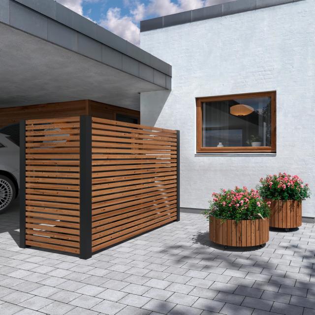 Tokyo renovationsskjul – t/2 spande – ThermoWood® – 16640-4 DETAIL88739