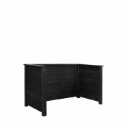 Renovationsskjul Plank profil - sort - m/træstolper til nedgravning - PEFC - 26620-15 DETAIL86311