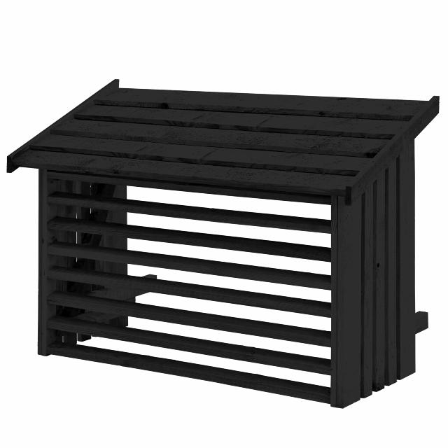 Varmepumpeskjuler – sort