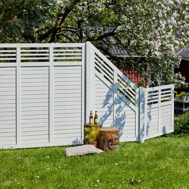Decora hegn - 180×180 cm - hvid - 17674-13 DETAIL89960