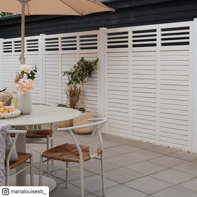 Decora hegn - 180×180 cm - hvid - 17674-13 DETAIL89951