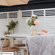 Decora hegn - 180×180 cm - hvid - 17674-13 DETAIL89953