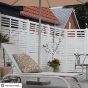 Decora hegn - 180×180 cm - hvid - 17674-13 DETAIL89954