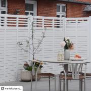 Decora hegn - 90×180 cm - hvid - 17678-13 DETAIL89965