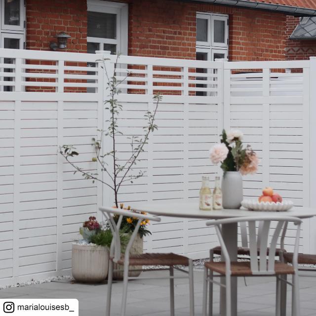 Decora hegn - 90×180 cm - hvid - 17678-13 DETAIL89965