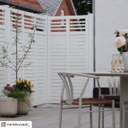 Decora hegn - 90×180 cm - hvid - 17678-13 DETAIL89967