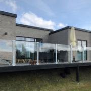 Lamineret glashegn - 90×91 cm - klart - m/galv. beslag - 175396-1 DETAIL89772