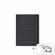 PLUS Klink enkeltlåge - 100×125 cm - sort - PEFC - inkl. sort beslag - 277851-15 DETAIL87457
