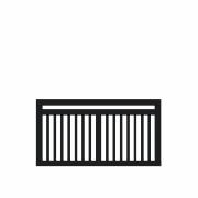 Linea hegn - 150×80 cm - sort - 17695-15 DETAIL87357