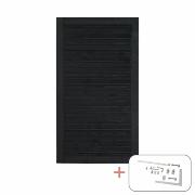 PLUS Plank enkeltlåge - 100×163 cm - sort - PEFC - inkl. beslag - 277640-15 DETAIL87399
