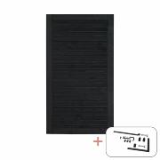 PLUS Plank enkeltlåge - 100×163 cm - sort - PEFC - inkl. sort beslag - 277641-15 DETAIL87459
