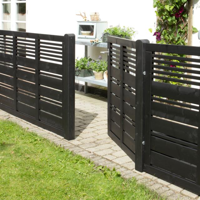 Silence hegn - 176×110 cm - sort - 15302-15 DETAIL86287