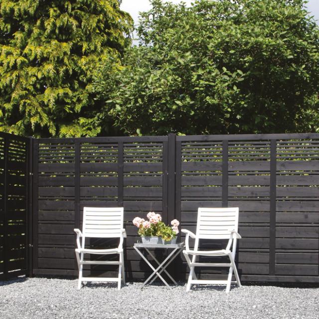 Silence hegn - 176×170 cm - sort - 15304-15 DETAIL86281
