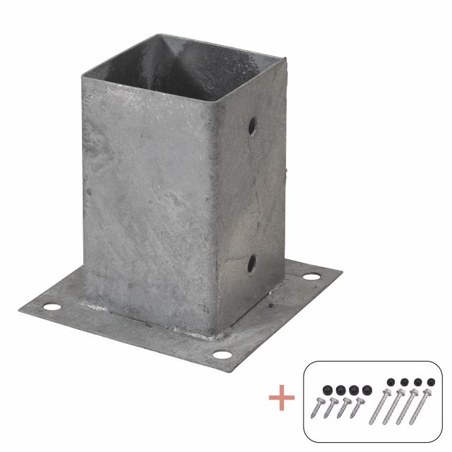 Cubic Stolpefod - 9×9 cm stolper - til fundament - m/skruer