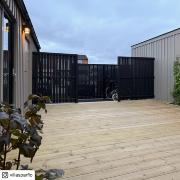 Tangent hegn - 180×180 cm - sort - 17354-15 DETAIL88039