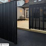 Tangent hegn - 180×180 cm - sort - 17354-15 DETAIL88036