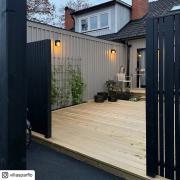 Tangent hegn - 180×180 cm - sort - 17354-15 DETAIL88037
