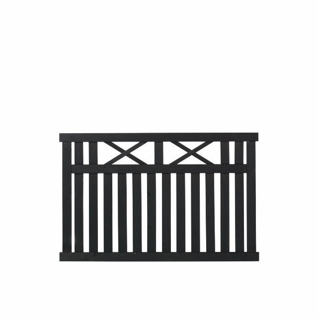 Vinesse hegn - 150×96 cm - sort