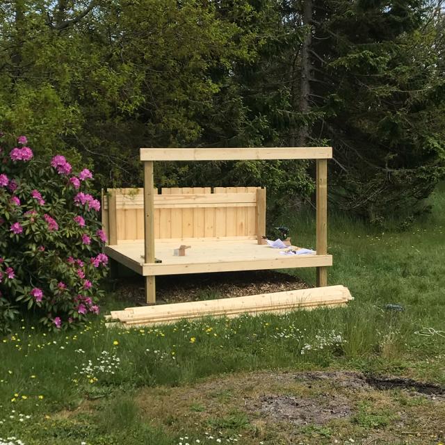 3. etape af samling af shelter