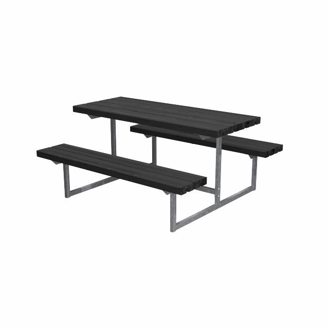 Basic Junior bord/bænkesæt - 118 cm - sort