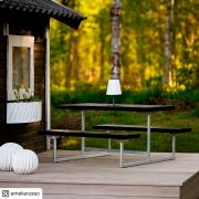 Basic Junior bord/bænkesæt – 118 cm – sort – 185860-15 DETAIL89366