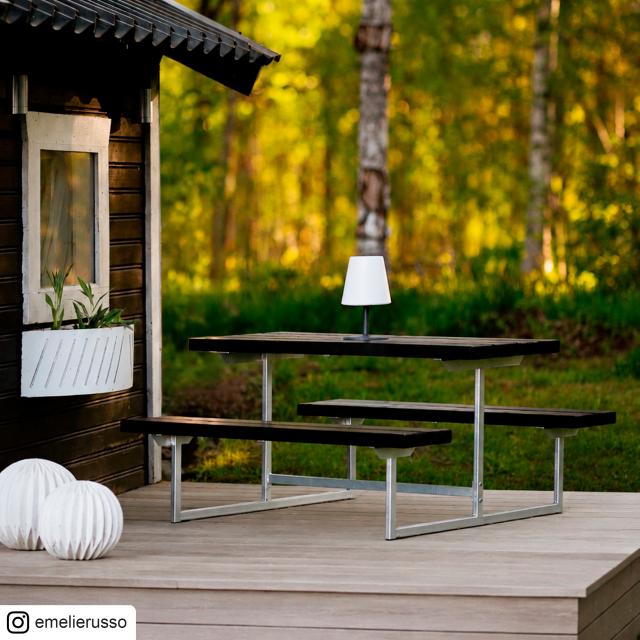 Basic Junior bord/bænkesæt – 118 cm – sort – 185860-15 DETAIL89366