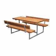 Basic Junior bord/bænkesæt m/2 ryglæn – 118 cm – ThermoWood® – 185862-4 DETAIL86970