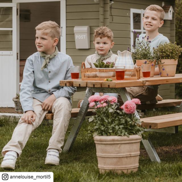 Alpha Junior bord/bænkesæt - 177 cm - ThermoWood® - 187660-4 DETAIL84499