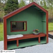 Cozy legehus m/bænk – 184×208 cm – ubehandlet - 16735-1 DETAIL89178