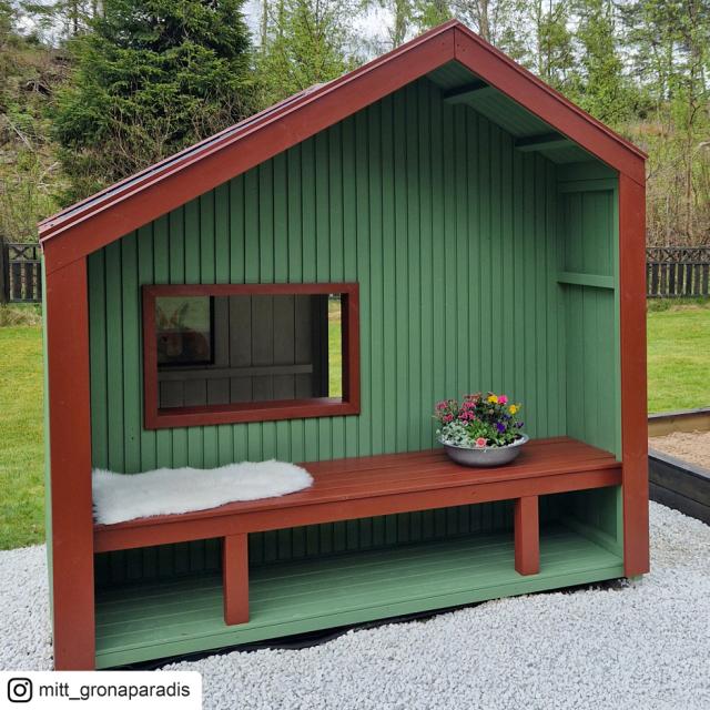 Cozy legehus m/bænk – 184×208 cm – ubehandlet - 16735-1 DETAIL89178