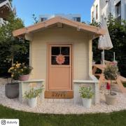 Legehus 134×134 cm + 58 cm terrasse - ubehandlet - inkl. tagpap - 167410-1 DETAIL86300