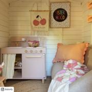 Legehus 134×134 cm + 58 cm terrasse - ubehandlet - inkl. tagpap - 167410-1 DETAIL86302