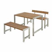 Café plankesæt  m/1 ryglæn – 127 cm – ThermoWood® – 185581-4 DETAIL86809