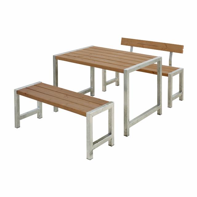 Café plankesæt m/1 ryglæn - 127 cm - ThermoWood®