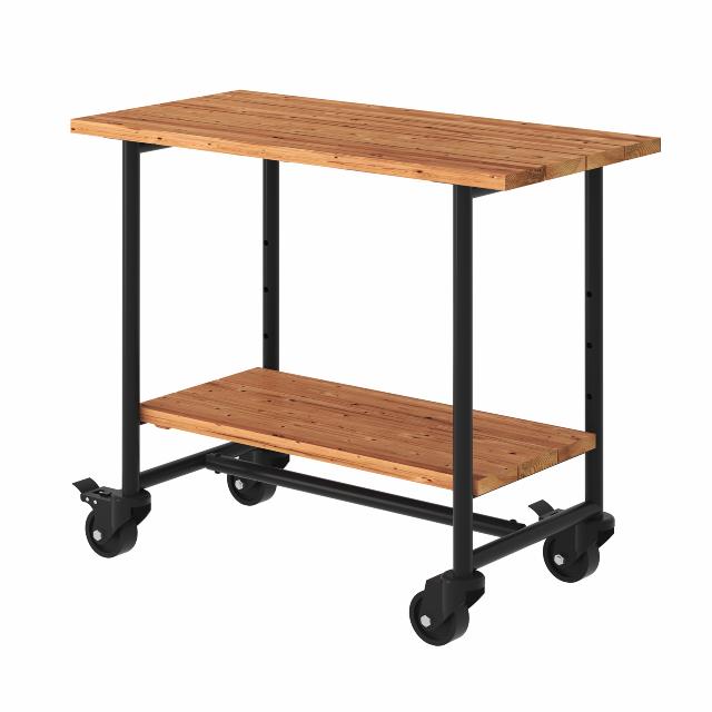Urban Picnic plante/grillbord m/1 hylde - ThermoWood®/sort stel