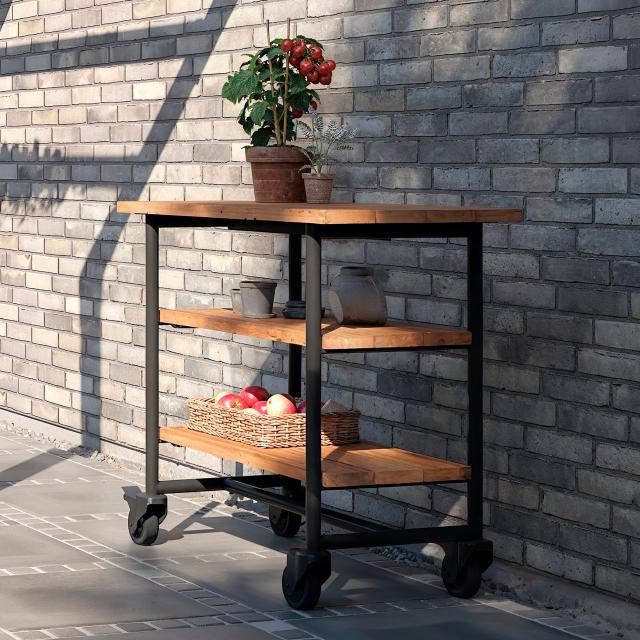 Urban Picnic plante/grillbord m/2 hylder – ThermoWood®/sort stel – 179541-154 DETAIL87843