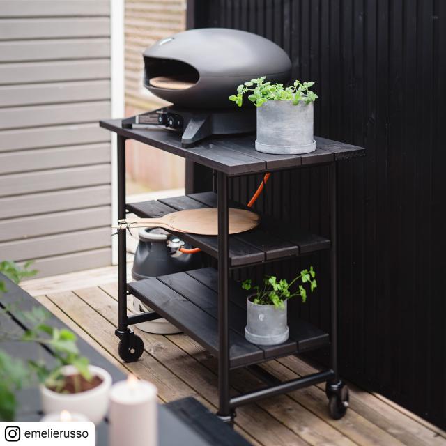 Urban Picnic plante/grillbord m/2 hylder – sort/sort stel – 179541-155 DETAIL89369