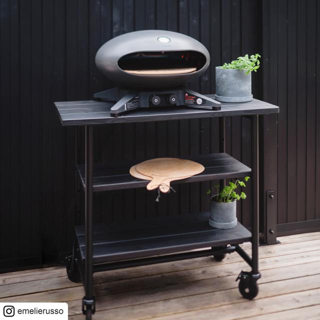 Urban Picnic plante/grillbord m/2 hylder – sort/sort stel – 179541-155 DETAIL89370