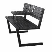 Relax bænk m/hængebord – 150 cm – sort – 196700-15 DETAIL86686