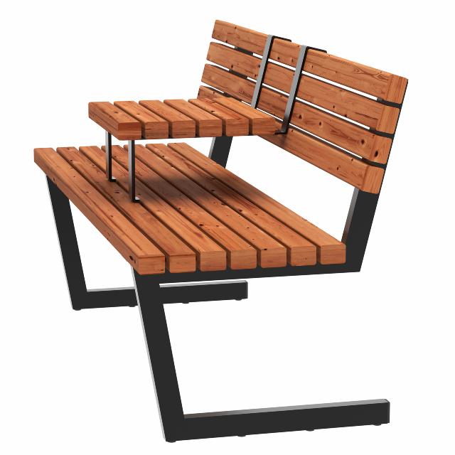 Relax bænk m/hængebord - 150 cm - ThermoWood®