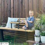 Relax bænk m/hængebord – 150 cm – ThermoWood® – 196700-4 DETAIL84482